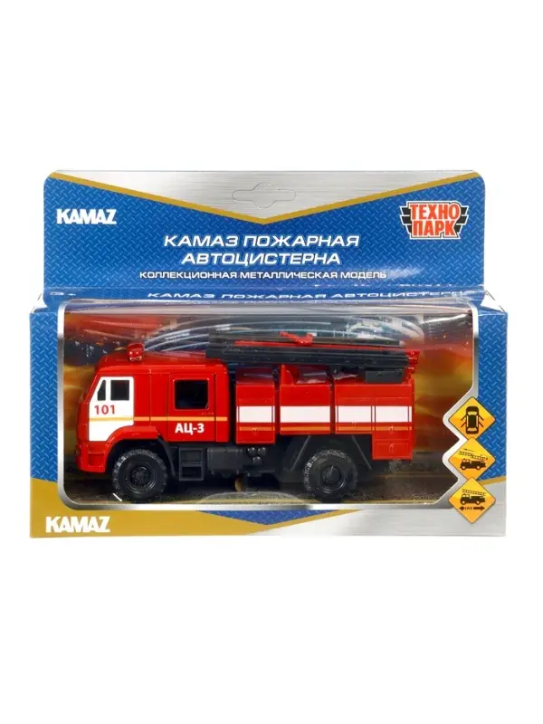 Машинка металлическая &laquo;Пожарная автоцистерна&raquo;, открываются двери, 15 см