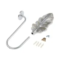 Крючок для штор CAPPIO KS041, цвет серебро с золотом, набор 2 шт