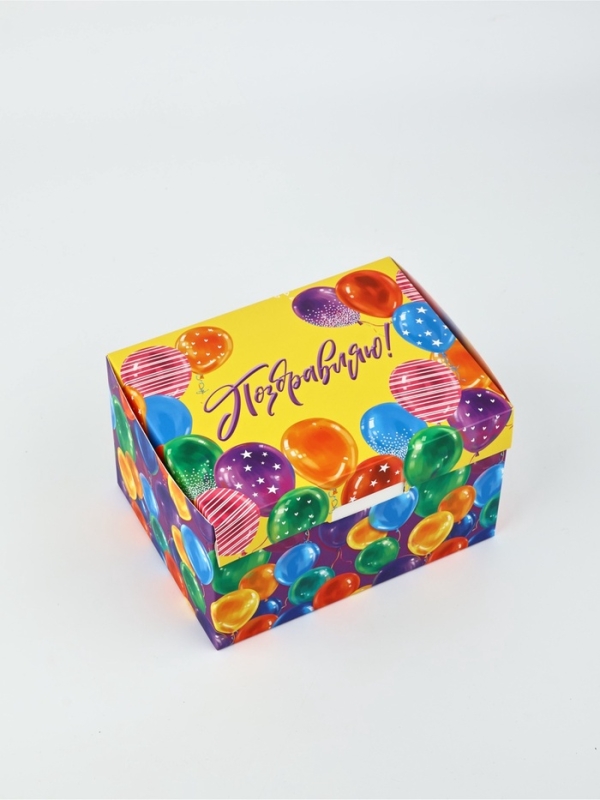 Подарочная упаковка, бум-коробка сюрприз &laquo;Поздравляю!&raquo;, 20 х 15 х 12.5 см