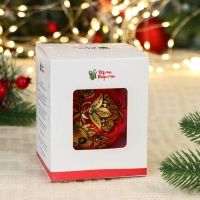 Шар с ручной росписью 80 мм &laquo;Хохлома&raquo;