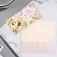 Конверт для денег "С Днем Рождения!" птицы