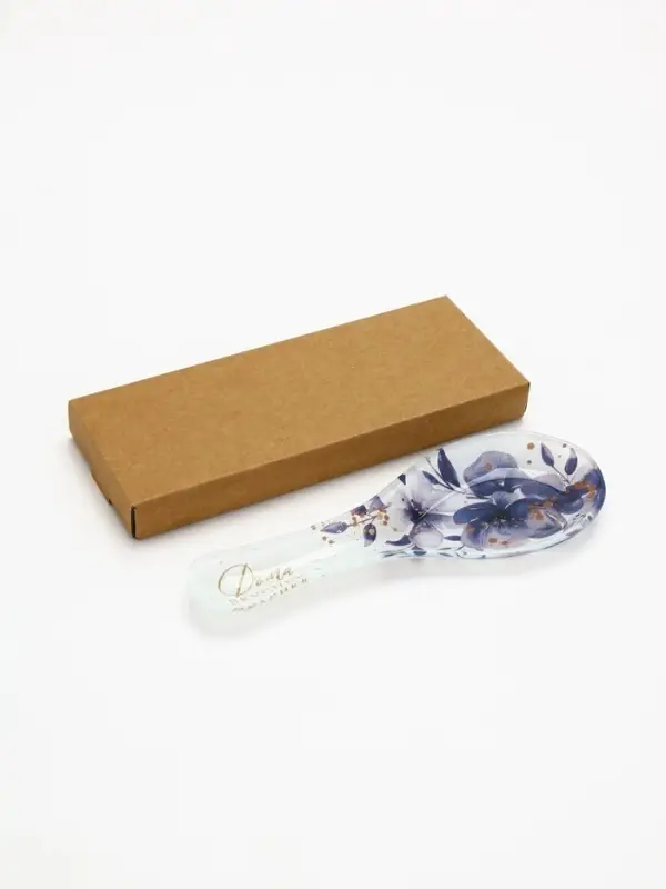 Подставка под ложку &laquo;Цветы&raquo;, 21.2&times;7.5 см