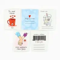 Набор мини-открыток в коробке с местом для подписи &laquo;Любовь&raquo;, 35 штук, 8 x 10 см