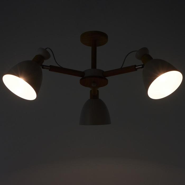 Люстра 1062/3WT E27 60Вт белый 55х55х50 см BayerLux