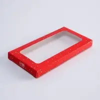 Коробка для шоколада &laquo;С новым годом&raquo;, с окном, 17 х 8.5 х 1.5 см