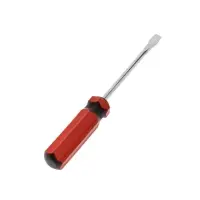 Отвертка шлицевая ЛОМ, пластиковая рукоятка, SL5&times;75 мм