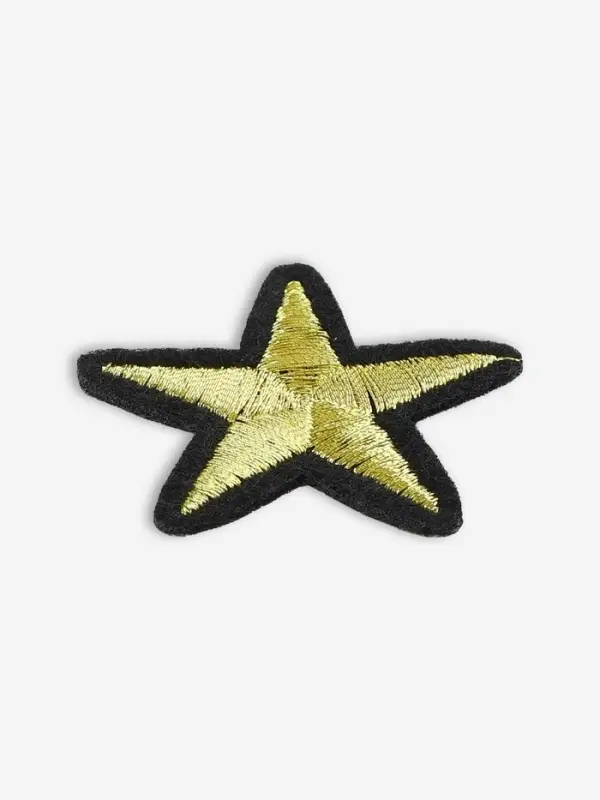 Термоаппликация &laquo;Звёздочка&raquo;, 3.7&times;3.7 см, цвет золотой