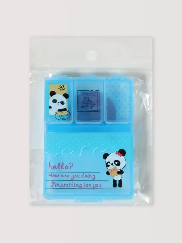 Таблетница, 9.2&times;6.5&times;1.6 см, 4 секции, МИКС