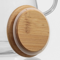 Кувшин стеклянный с бамбуковой крышкой &laquo;Эко&raquo;, 1,8 л