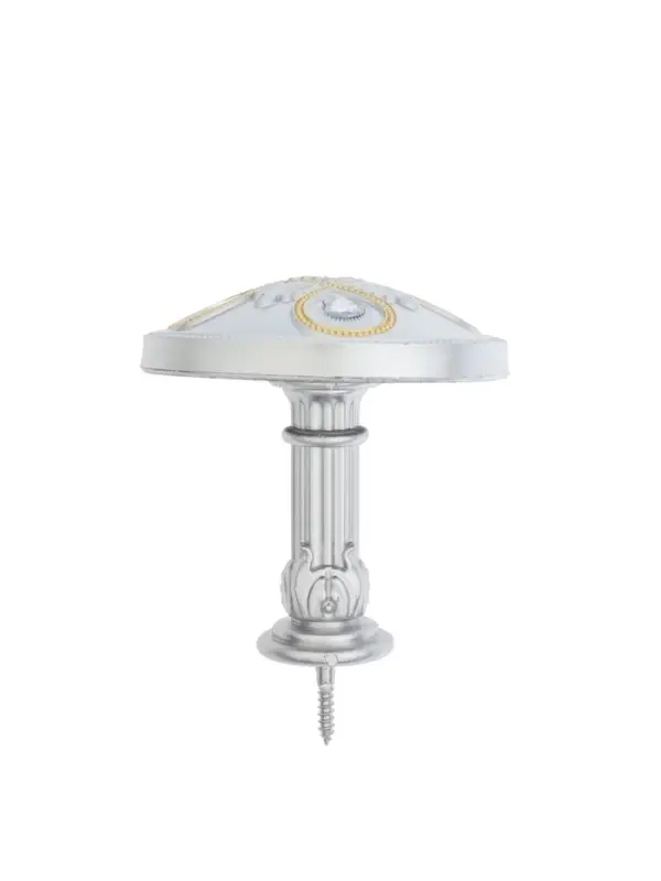 Крючок для штор CAPPIO KS033, d=98 мм, цвет серебро с золотом, 2 шт