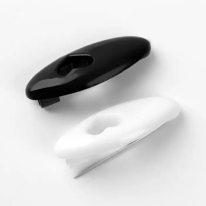 Булавки безопасные &laquo;Сердце&raquo;, 40 мм, 6 шт, цвет чёрный/белый