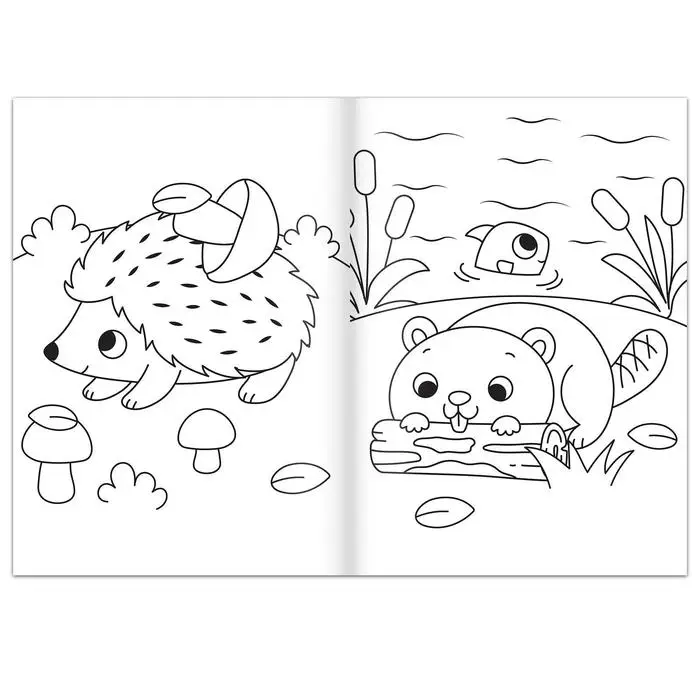 Раскраска &laquo;На лесной полянке&raquo;, 16 стр., формат А4