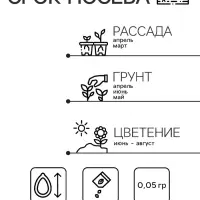 Семена цветов Дельфиниум &laquo;Синий Король&raquo;, 0.05 г, многолетник, &laquo;Гавриш&raquo;