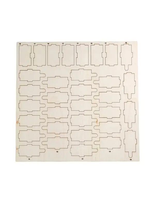 Лесная мастерская Игровой набор "Адвент- календарь" деревянный, 31 задание