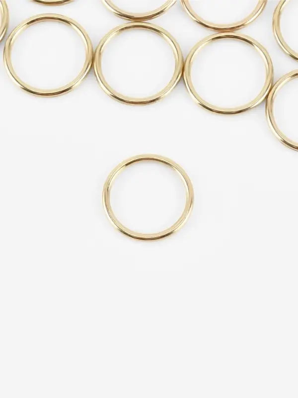 Кольцо для бретелей, металлическое, 10 мм, 20 шт., цвет золотой