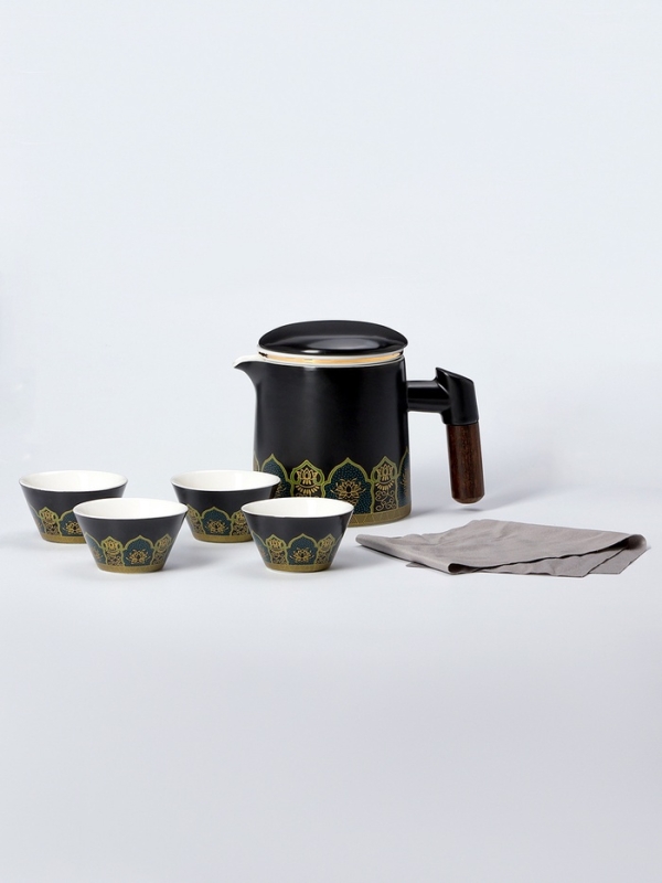 Набор для чайной церемонии 5 предметов, на 4 персоны, чашка 35 мл, чайник 350 мл