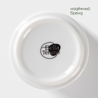 Набор банок фарфоровых для сыпучих продуктов с ложками на бамбуковой подставке BellaTenero &laquo;Герда&raquo;, 2 предмета: 300 мл, цвет белый