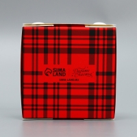 Коробка под 4 конфеты &laquo;С Новым годом!&raquo;, белочка, 10.5 х 10.5 х 3.5 см, Новый год