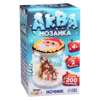 Аквамозаика &laquo;Снежная баночка. Новогодний дом&raquo;, ночник, более 200 шариков