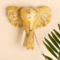 Сувенир дерево "Голова слона" 28х26х10,5 см