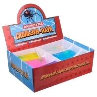 Мялка-скользун &laquo;Скользун-паук&raquo;, цвета МИКС, с жидкостью, в шоубоксе