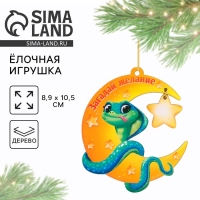 Ёлочная игрушка новогодняя &laquo;Загадай желание&raquo;, на Новый год, 8,9 х 10,5 см