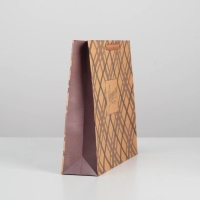 Пакет подарочный крафтовый горизонтальный, упаковка, &laquo;Лучшему во всём&raquo;, L 40 х 31 х9 см