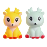 Набор резиновых игрушек для ванны &laquo;Оленята&raquo;, 2 шт, цвет МИКС, Крошка Я