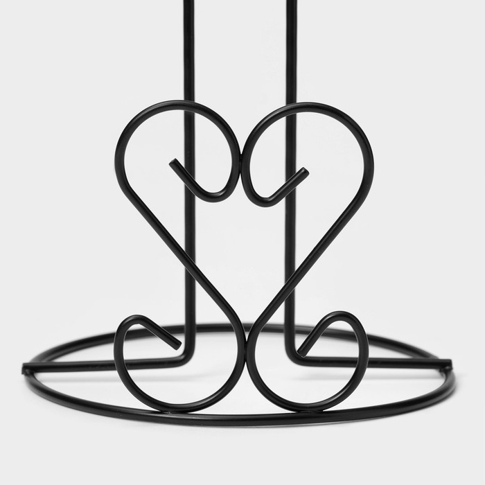 Подставка под бумажные полотенца Доляна &laquo;Сердце&raquo;, 13,5&times;13,5&times;28 см