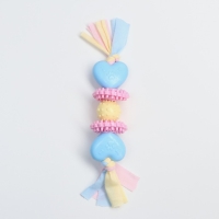 Игрушка жевательная Пижон Premium на верёвке, 5 элементов, термопластичная резина, микс