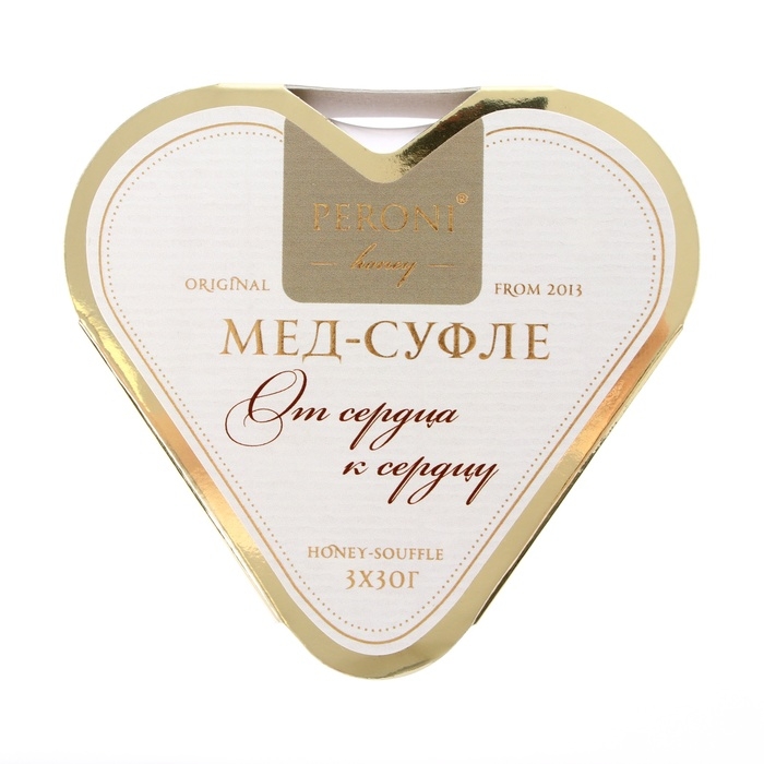 Набор мёда-суфле Peroni "От сердца к сердцу", белый, 90 г