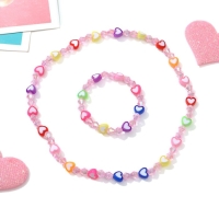 Набор детский &laquo;Выбражулька&raquo; 2 предмета: бусы, браслет, сердечки-карамельки, цветной