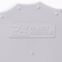 Кашпо для цветов со вставкой &laquo;Флюте&raquo;, 3 л, цвет серый