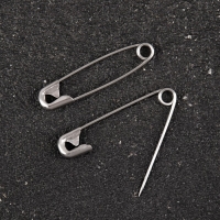 Булавки английские, 28 мм, 100 шт, цвет серебряный