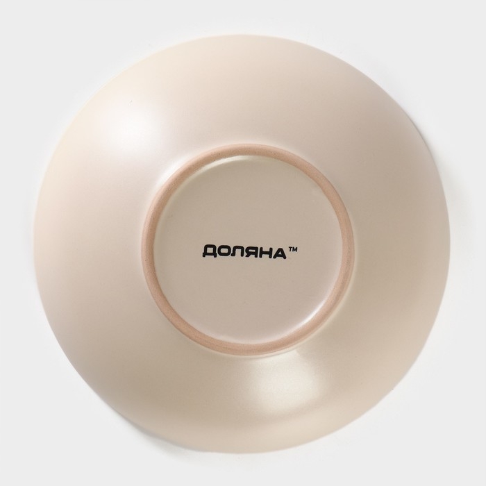 Тарелка глубокая Доляна &laquo;Пастель&raquo;, 700 мл, d=18 см, керамика, крем-брюле