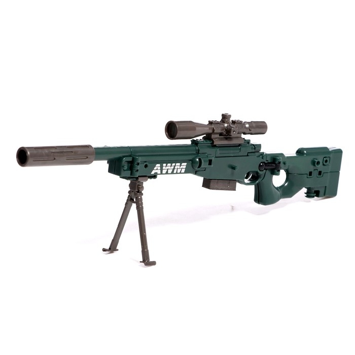 Робот &laquo;Снайперская винтовка&raquo;, трансформируется, с металлическими элементами