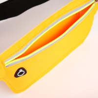 Поясная сумка на молнии, светоотражающие элементы, цвет оранжевый