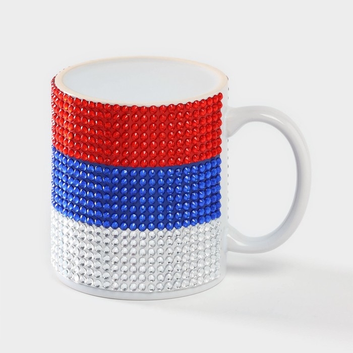 Кружка керамическая «Флаг России», 340 мл Кружка керамическая «Флаг России», 340 мл