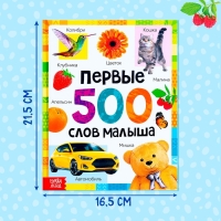 Книга в твёрдом переплёте &laquo;Первые 500 слов малыша&raquo;, 80 стр.