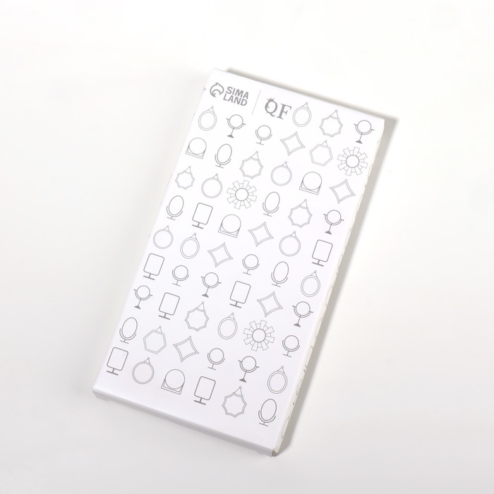 Зеркало настольное - подвесное &laquo;Овал&raquo;, двустороннее, с увеличением, зеркальная поверхность 8 &times; 12 см, цвет &laquo;янтарный&raquo;