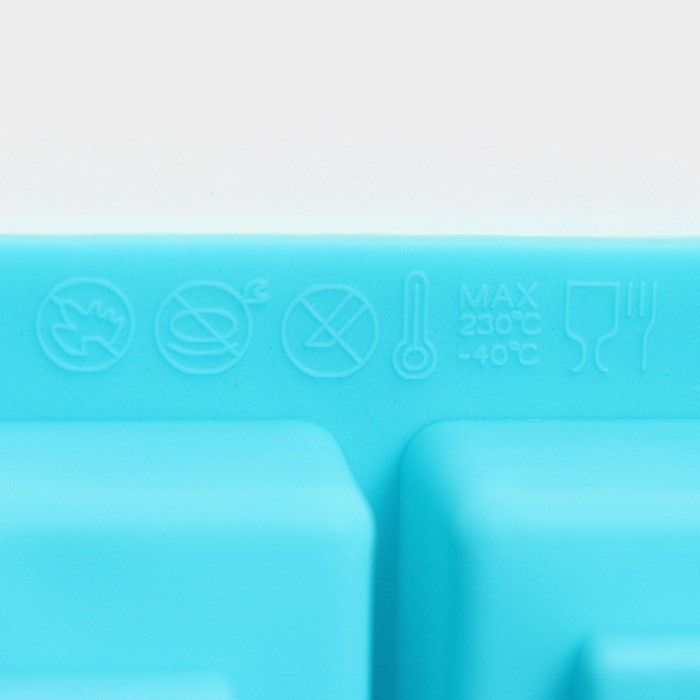 Форма для шоколада Доляна &laquo;Алфавит&raquo;, силикон, 35&times;18 см, 32 ячейки (3,7&times;3,7&times;3 см), цвет МИКС