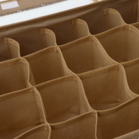 Органайзер для хранения белья Доляна Points, 24 ячейки, 38&times;30&times;12 см, цвет бежевый