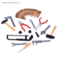 Набор инструментов &laquo;Супер мастер&raquo;, с обучающими карточками, 13 элементов