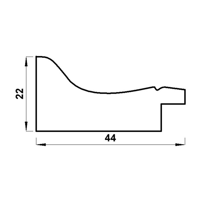 Фоторамка пластик "МИРАМ" 20х30 см, 674463-8 (пластиковый экран)