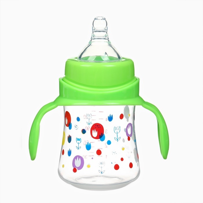 Бутылочка для кормления &Oslash;50мм ШГ, +0мес., 150мл, цвет зеленый