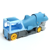 Парковка-автотрек &laquo;Атака монстров. Акула&raquo;, свет, 1 машинка, пусковая установка