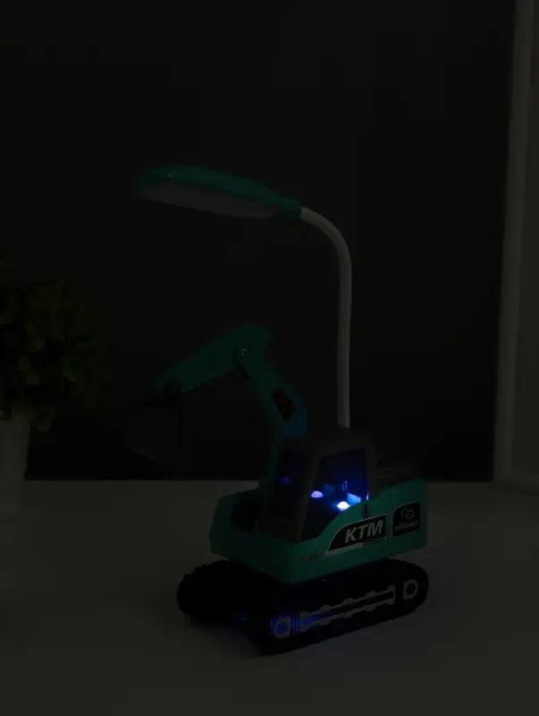 Ночник "Экскаватор" 8хLED 3Вт 5V USB АКБ 2 режима, точилка 7х11х31 см