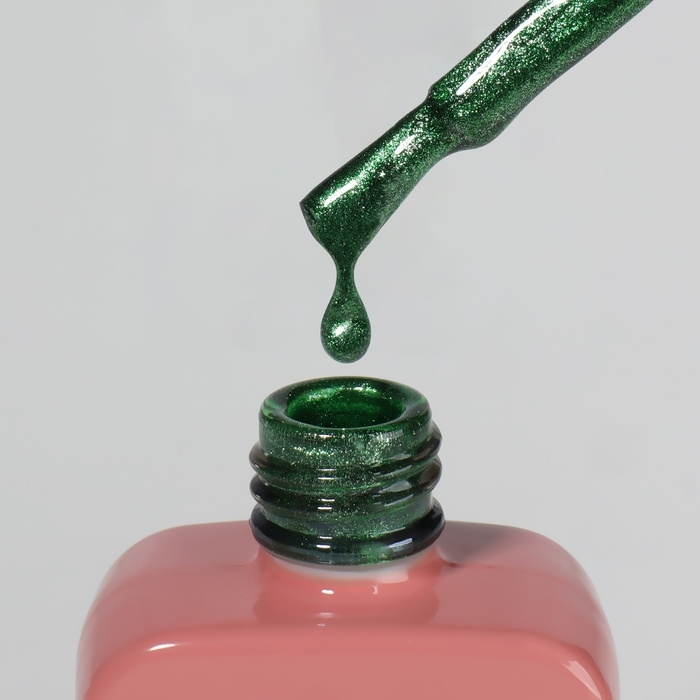 Гель лак для ногтей &laquo;CAT`S EYE NEON&raquo;, 3-х фазный, 10 мл, LED/UV, цвет зелёный (43)