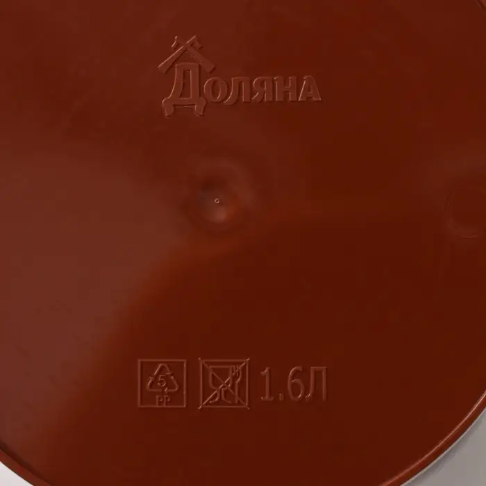 Горшок для цветов с поддоном Доляна &laquo;Кракле&raquo;, 1,6 л, d=14 см, h=15,5 см, цвет коричневый