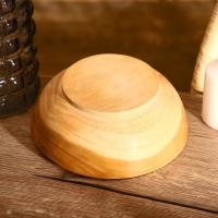 Салатник 20х20х9 см, тиковое дерево